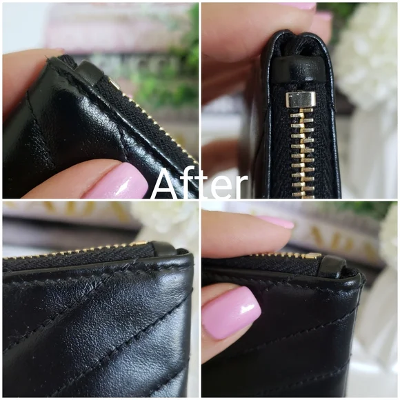 **SOLD** Authentic Pre-owned Yves Saint Laurent Cassandre Card Key Pouch - Picture 11 of 14